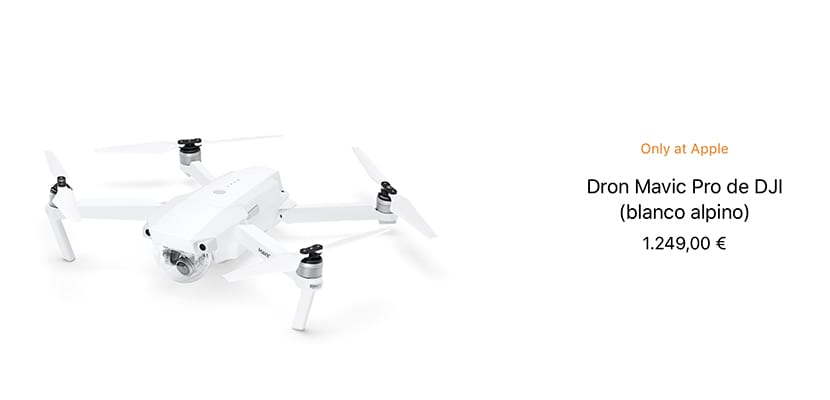 Dron DJI Mavic Pro Alpine White Edition je k dispozici pouze v Apple Store Dron DJI Mavic Pro Alpine White Edition je k dispozici