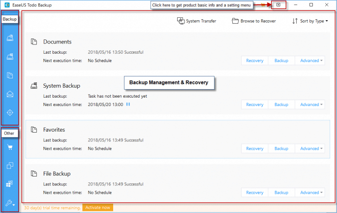 EaseUS Todo Backup Home
