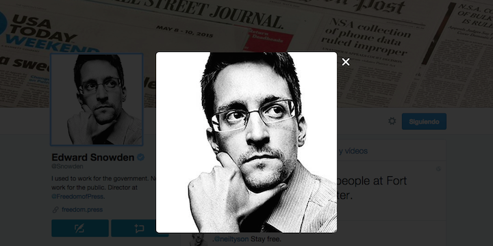 Edward Snowden přistál na Twitteru: @snowden