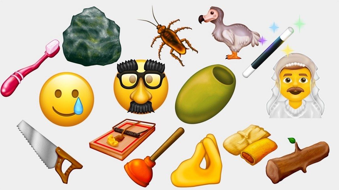 Emodži: Můžete si takto vytvořit oficiální emodži, a to díky Emojination, 40 ze 65 nových emodži vystupujících v Emojipedii.