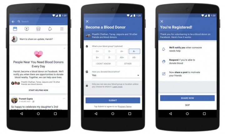 Facebook bude podporovat dárcovství krve 3 Obrázek - Facebook podpoří dárcovství krve