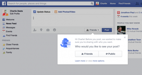 Obrázek - obnovuje možnosti ochrany osobních údajů Facebooku