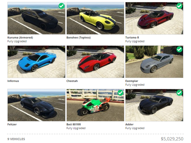 GTA MyBase 2.0: aktualizace vozidel a nemovitostí, nové VIP členství,… 10 Výsledek aktualizací vozidla