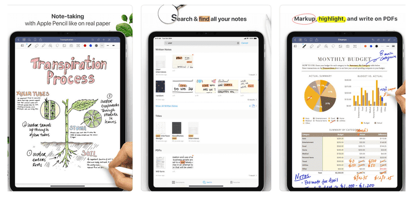 GoodNotes 5 je zdarma aktualizován přepracováním jeho rozhraní