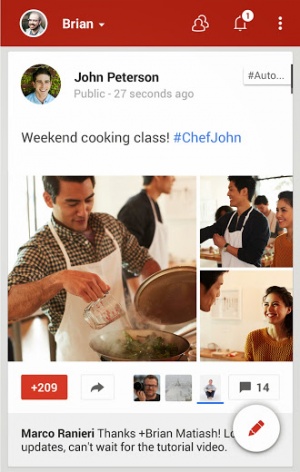 Obrázek - Google+ 4.4 zcela obnovený pro Android