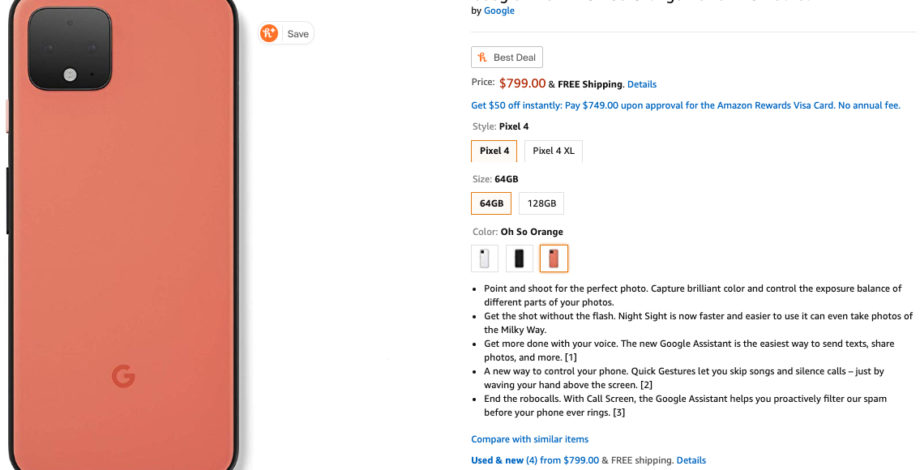 Google Pixel 4 a 4 XL jsou podporovány na Amazonu!