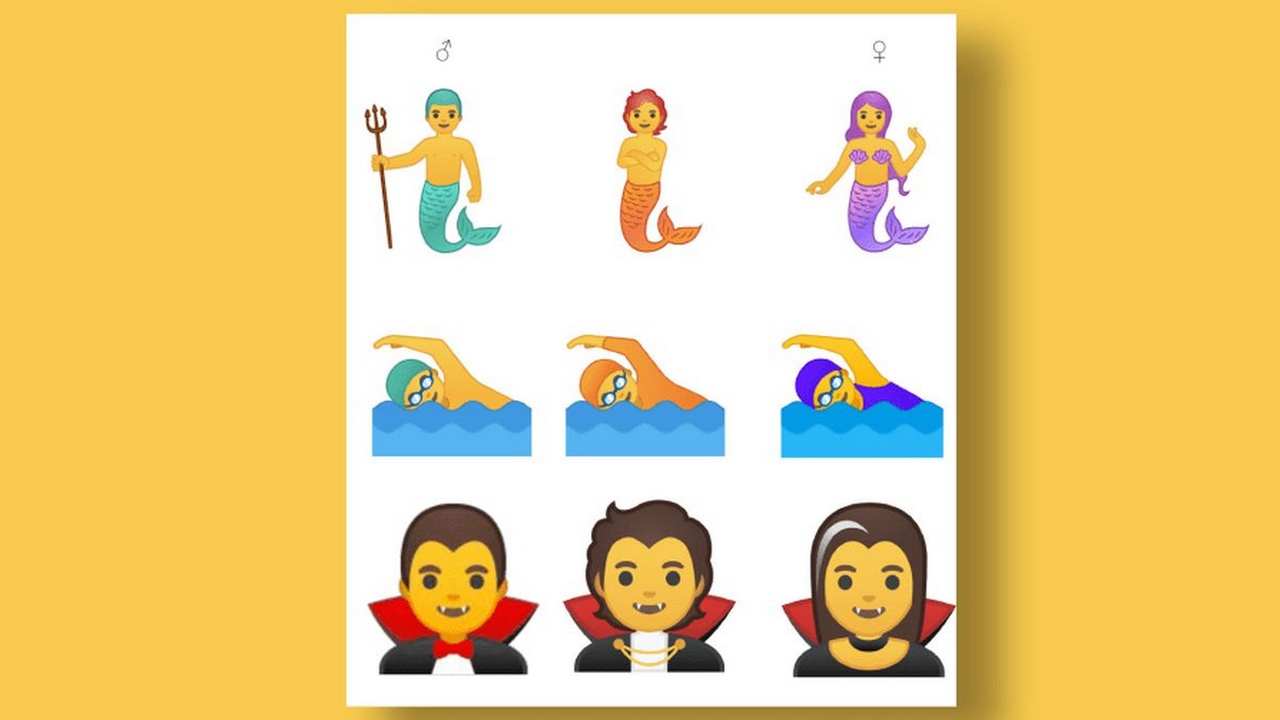Google v katalogu Google představuje 53 genderově neutrálních emodži