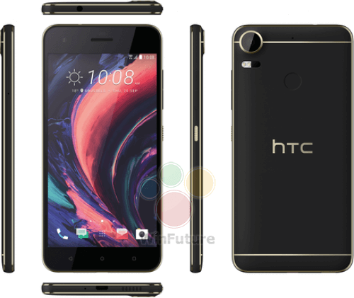 HTC Desire 10 Lifestyle je vidět ze všech úhlů