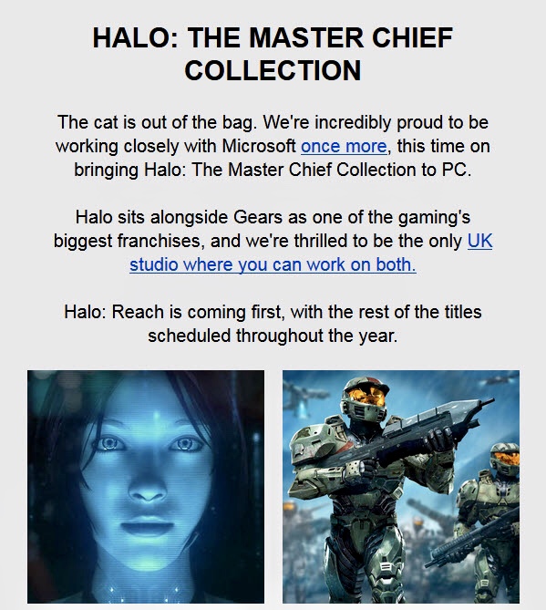 Halo: The Master Chief Collection bude vydána celá ... 11 Halo MCC Haber Bülteni