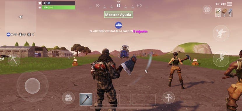 Hraní Fortnite s iPhone X