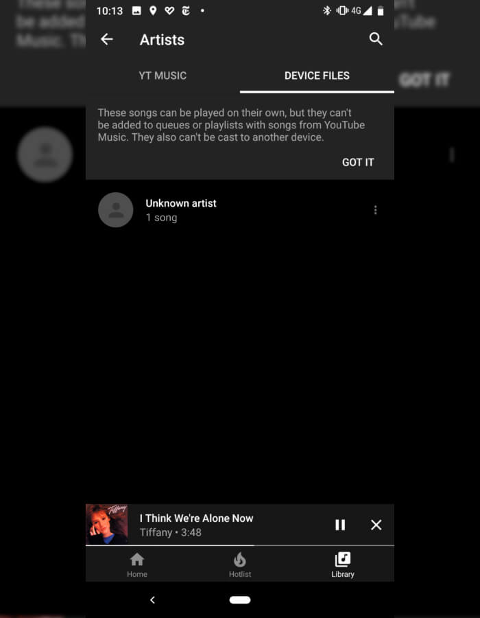 Hudba YouTube nyní může přehrávat skladby v telefonu Hudba YouTube nyni muze prehravat skladby v telefonu