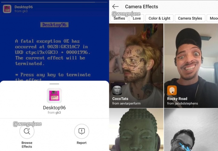 Obrázek - Instagram přidá galerii AR skinů vytvořených jinými uživateli