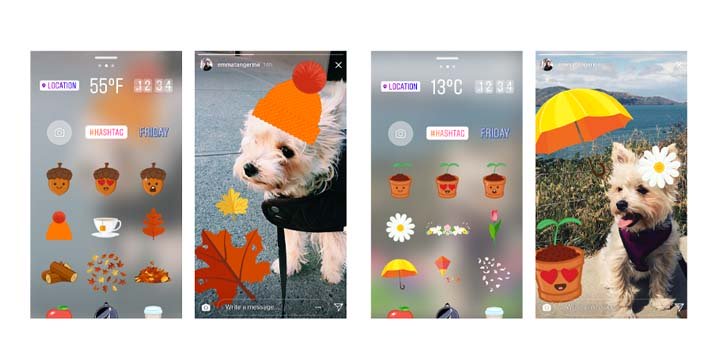 Obrázek - Instagram přidává nové samolepky na podzim