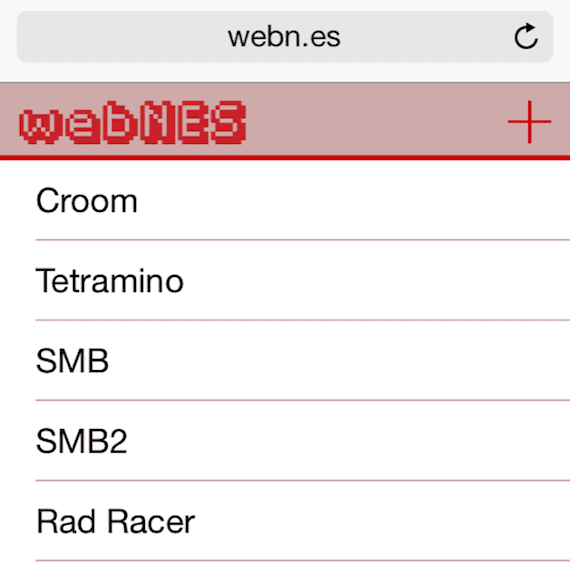 Rozhraní WebNES