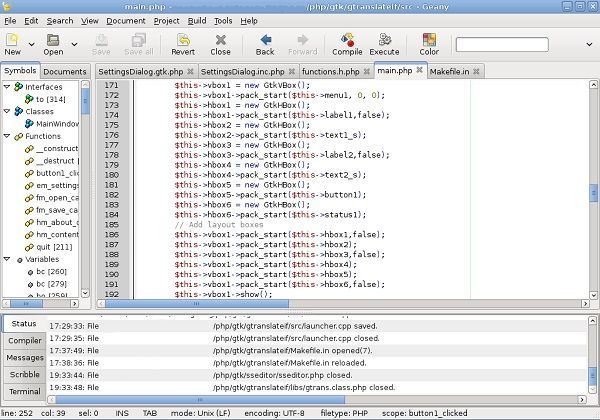 Nainstalujte Geany na Linux