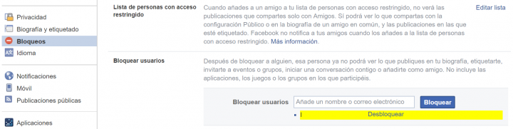 Vizuální - Jak někoho odblokovat z Facebooku