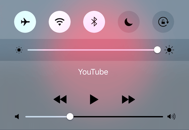 režim letadlo-wifi-bluetooth-zapnuto