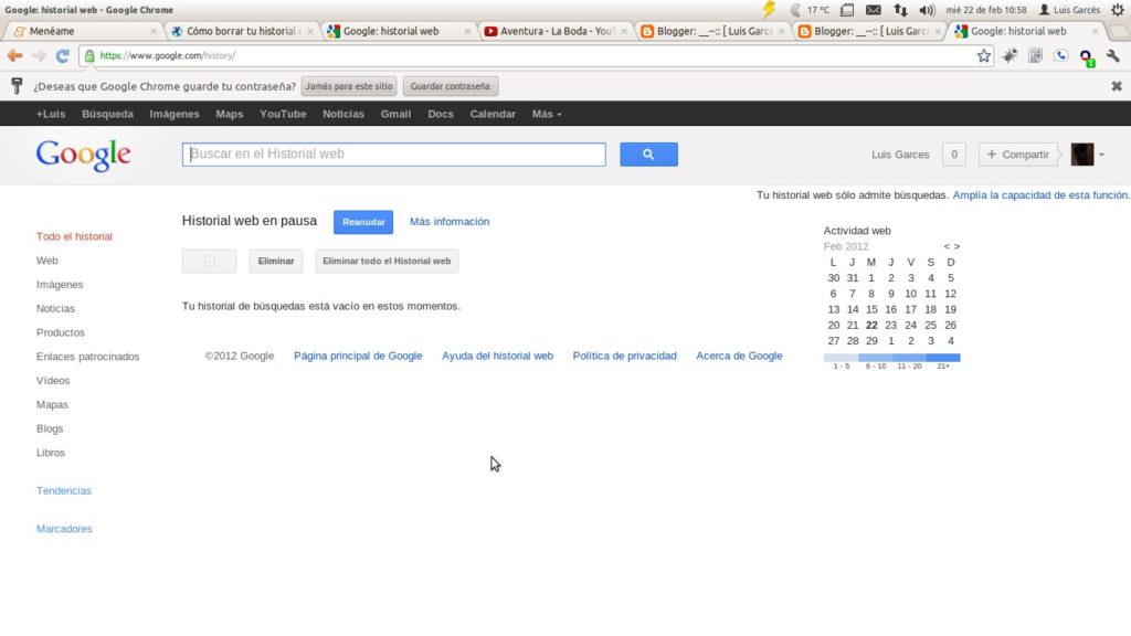 Google Arama Geçmişi Bilgisayarını Temizle