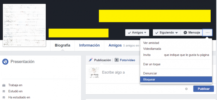 Vizuální - Jak zablokovat někoho na Facebooku