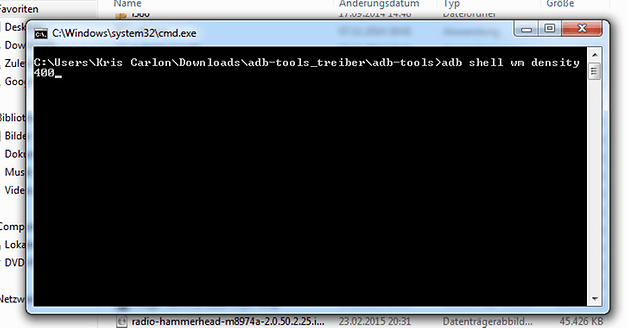 AndroidPIT ADB shell Nexus 5 hustota 400