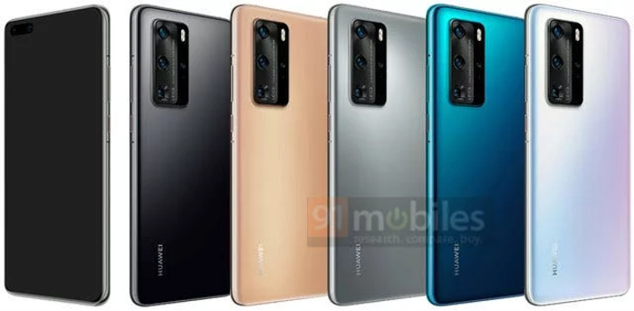Huawei P40 bude schopen fúze pixelů 16 v 1 a bude mít novou kameru pro periskopy Jedna se o 5 barev Huawei P40 a P40 Pro