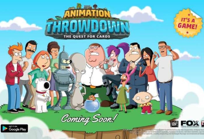 Karetní hra vytvořená společností FOX 2 animation_throwdown