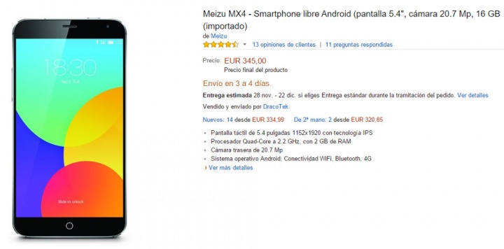 Obrázek - Kde koupit Meizu MX4 ve Španělsku