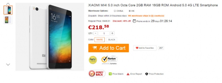 Obrázek - Koupit Xiaomi Mi 4i prezentovaný ze Španělska