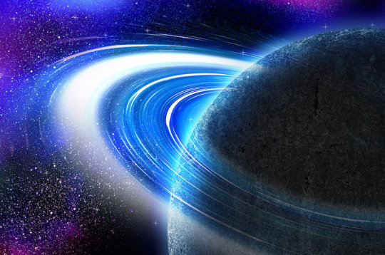 Měsíc tvořící disk objevený na vzdálené planetě. 4 Měsíc tvořící disk objevený na vzdálené planetě.