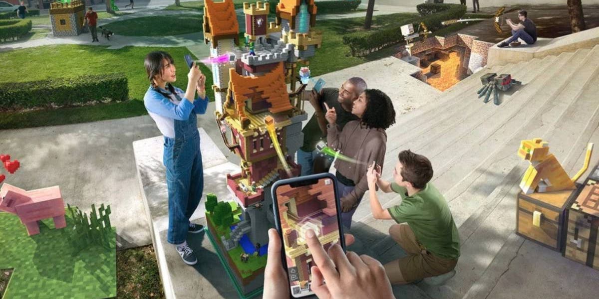 Minecraft Earth pro iOS je nyní k dispozici 2 Minecraft dünya
