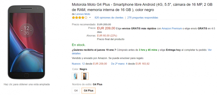Obrázek - Moto G4 Plus se prodává za pouhých 209 eur