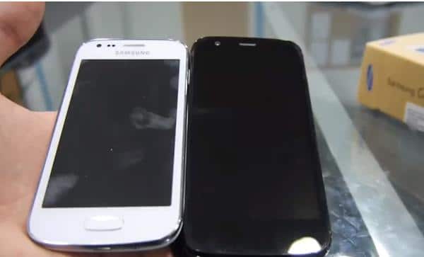 Videoda Motorola Moto G ve Samsung Galaxy Ace 3