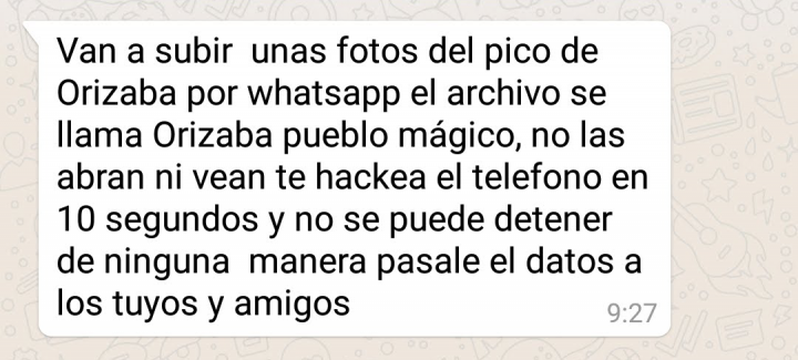 Obrázek - & quot; Orizaba pueblo magico & quot; Dejte si pozor na klamání fotek, které kolují na WhatsApp