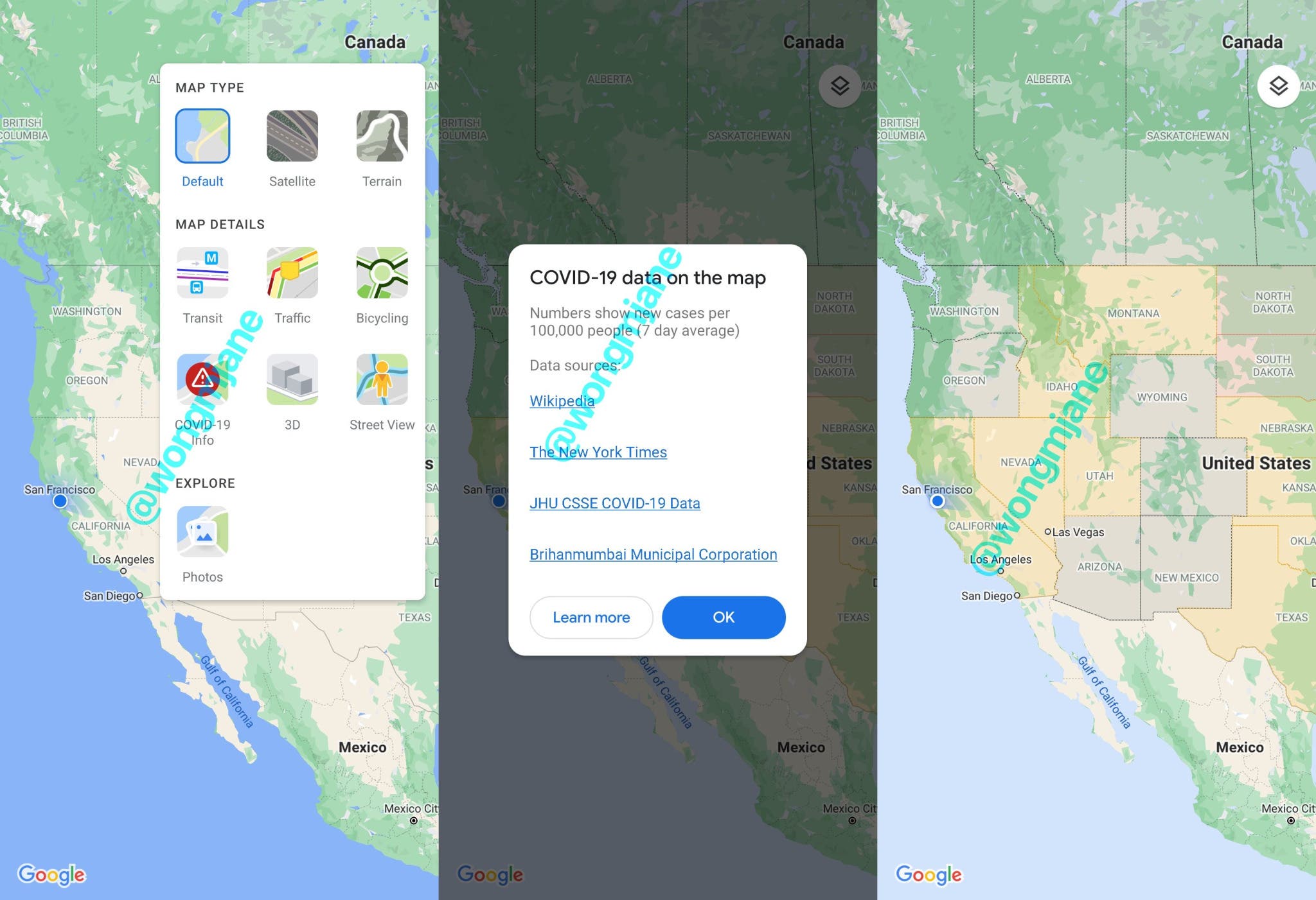 Nejlepší inovace Map Google proti COVD-19: jak poznat nejvíce postižené oblasti Nejlepsi inovace Map Google proti COVD 19 jak poznat nejvice postizene