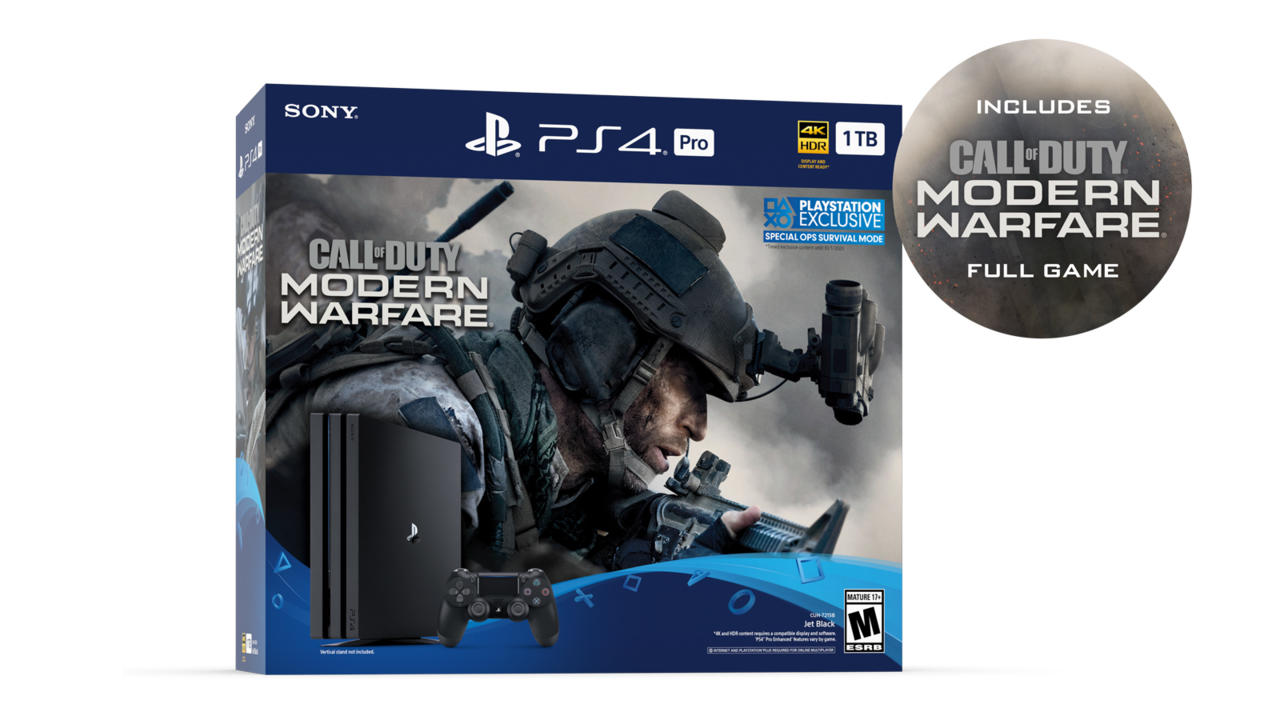 Balíček PS4 Pro s Call of Duty: Modern Warfare - 300 $