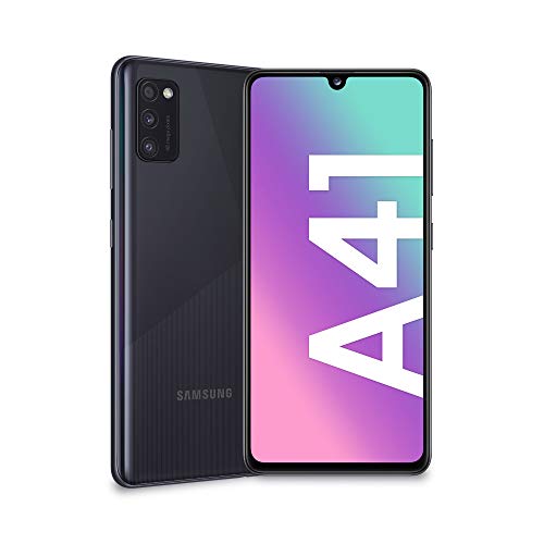 Samsung Galaxy A41, smartphone, 6,1 '' displej Super AMOLED, 3 zadní fotoaparáty, rozšiřitelná 64 GB, 4 GB RAM, baterie 3 500 mAh, 4G, Dual SIM, Android 10, 151 g [versión italiana]