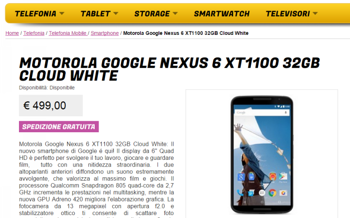 Obrázek - Nexus 6 v prodeji za 499 eur