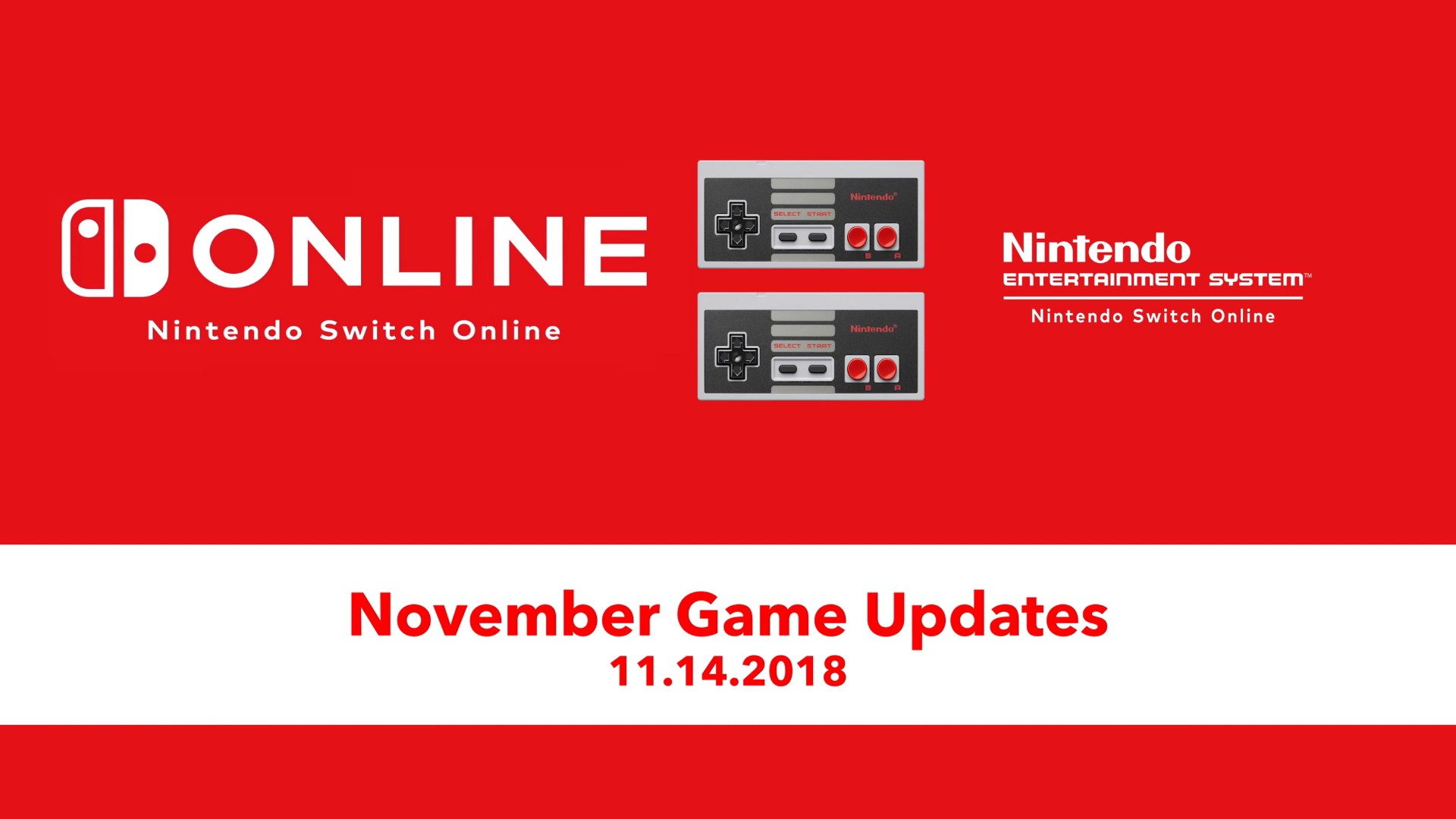 Nintendo Switch Online - listopadová aktualizace názvu NES