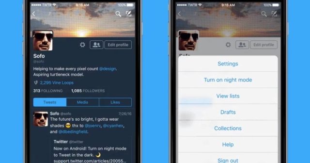 Noční režim Twitter je nyní k dispozici v aplikaci iOS Nocni rezim Twitter je nyni k dispozici v aplikaci iOS