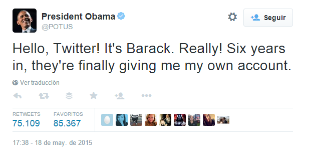 Obrázek - Obama otevírá další účet na Twitteru s tisíci sledujících za minutu