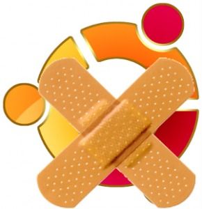 ubuntu logosu bandaid