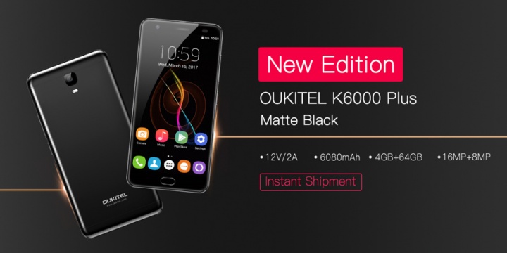 Oukitel K6000 Plus je dodáván v matné černé barvě a s aktualizací softwaru 4 Obrázek - Oukitel K6000 Plus je dodáván v matné černé barvě a s aktualizací softwaru