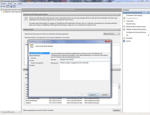 Plánované vypnutí v systému Windows