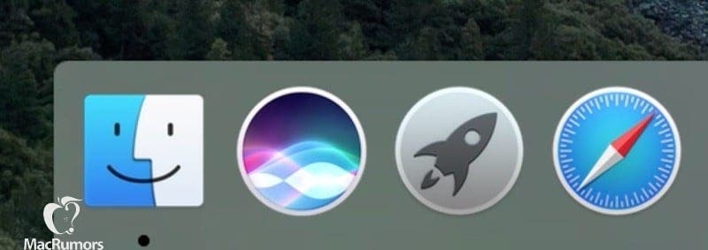 Podle tohoto obrázku bude Siri také na počítačích Mac 6 Siri pro Mac v doku
