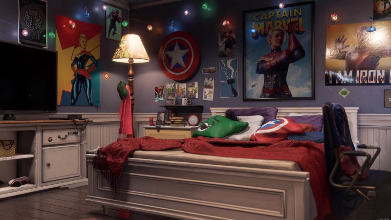 Potenciální první pohled na Captain Marvel v Marvel's Avengers