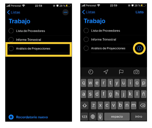 Připomenutí iPhone