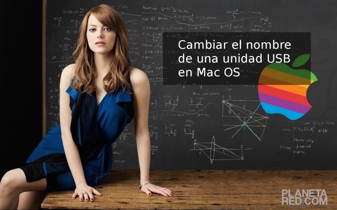 Přejmenujte USB v systému Mac OS