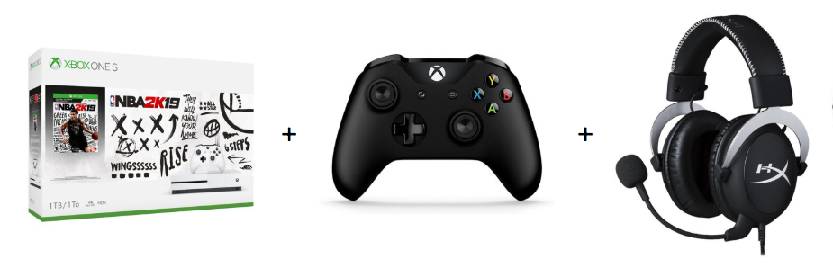 Balíček Xbox One S + ovladač + náhlavní souprava za 300 $ ve Walmartu