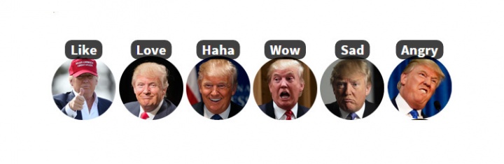 Obrázek - Přizpůsobte reakce Facebooku pomocí ikon Pokémona nebo Donalda Trumpa
