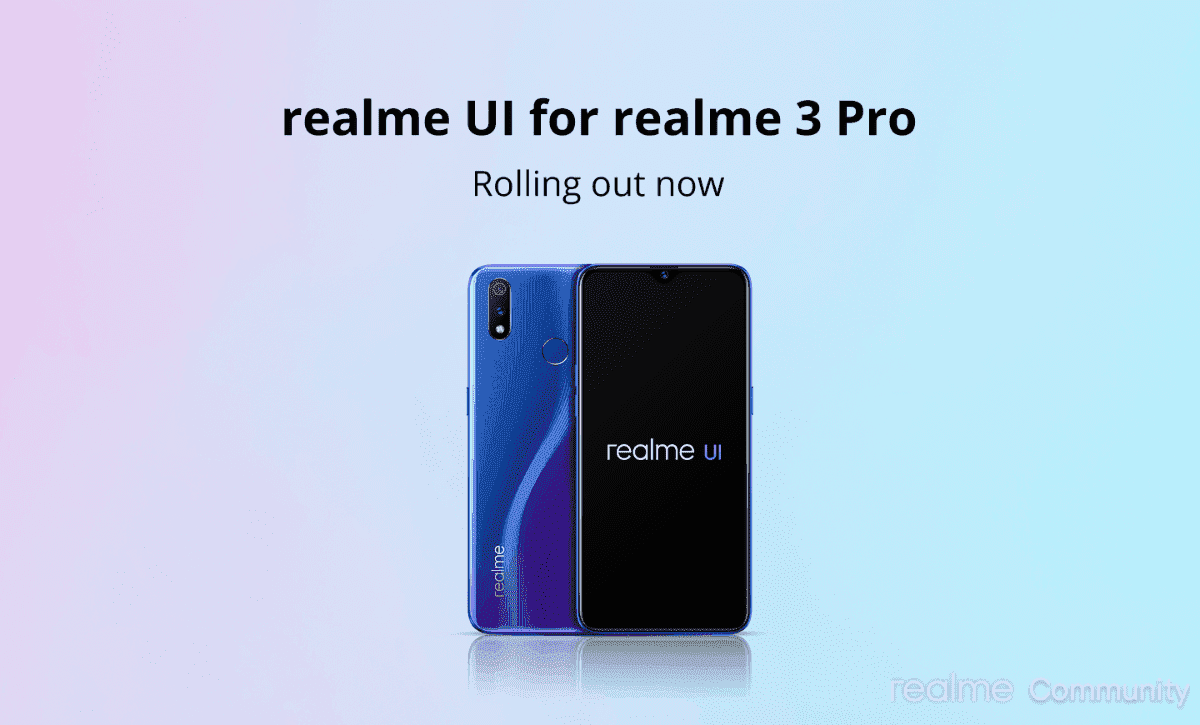 Realme 3 Pro začíná dostávat Android 10 a uživatelské rozhraní realme